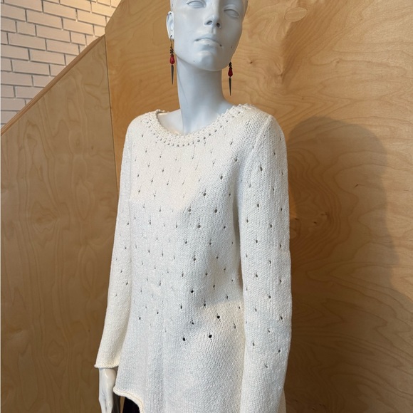 Cozy perforated knitted sweater - Picture 10 of 10